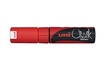 Papírenské zboží - Kriedový popisovač PWE-8K, fluorescenčná červená, 8mm, UNI