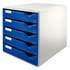 Papírenské zboží - Zásuvkový box Leitz 5 zásuvek, Modrá