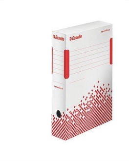 Papírenské zboží - Rychle-složitelná archivační krabice Esselte Speedbox 80 mm, Bílá