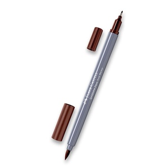 Papírenské zboží - Popisovač Faber-Castell Goldfaber Aqua Dual Marker hnědá, 283