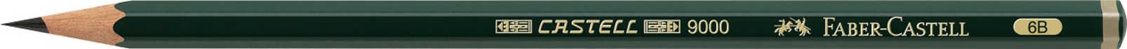 Papírenské zboží - Grafitová ceruzka Castell 9000, 6B, Faber-Castell 119006