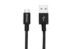 Papírenské zboží - USB kábel, čierna, micro USB, 30 cm, VERBATIM