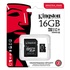 Papírenské zboží - Kingston pamäťová karta Industrial C10, 16GB, micro SDHC, SDCIT2/16GB, UHS-I U3 (Class 10), V30, A1, pSLC karta s adaptérom