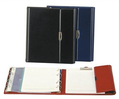 Papírenské zboží - Konferenční desky, A5, koženka, PANTAPLAST "Optimus", tmavě červené