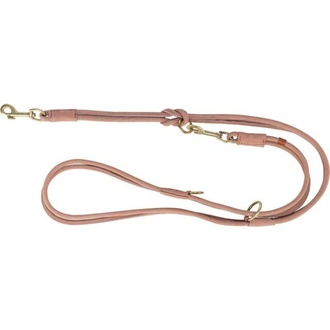 Papírenské zboží - Vodítko PURE kožené kulaté nastavitelné, S: 2 m/ 10 mm, růžová