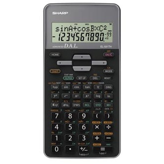 Papírenské zboží - Sharp Kalkulačka EL-531THGY, černá, školní