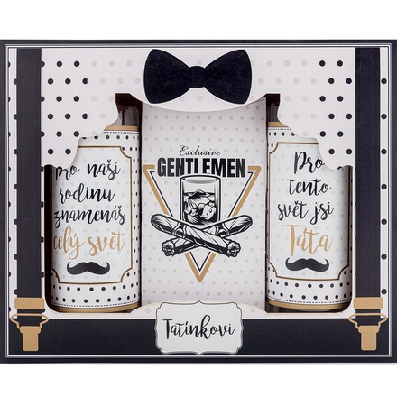 Papírenské zboží - Bohemia Gifts Pro tatínka - Gentleman sprchový gel + šampon + sůl do koupele