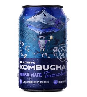 Papírenské zboží - Prager's Kombucha yerba maté 330ml plech