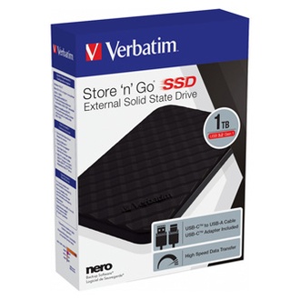 Papírenské zboží - SSD Verbatim 2.5", USB 3.2 Gen 1, 1000GB, GB, 1TB, Store N Go, 53230, USB-A/Micro-B, obsa