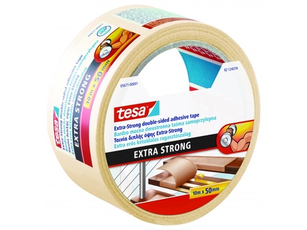 Papírenské zboží - Lepicí páska "Extra Strong", oboustranná, extra silná, 50 mm x 10 m, TESA
