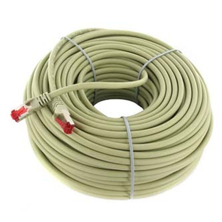 Papírenské zboží - FTP patchcord, Cat.6, RJ45 M-30m, stíněný, LSOH, šedý, economy