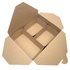 Papírenské zboží - Food box (PAP-FSC Mix/PET) nepremastiteľný kraft `L` 195 x 140 x 65 mm 1800ml [50 ks]