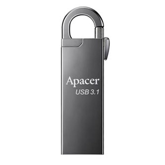 Papírenské zboží - Apacer USB flash disk, USB 3.0 (3.2 Gen 1), 128GB, AH15A, stříbrný, AP128GAH15AA-1, USB A
