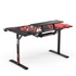 Papírenské zboží - ULTRADESK Herný stôl ATOMIC, 139x74cm, 76cm, s vyvýšeným stojanom na monitor,držiakom na slúcha, s celoplošnou XXL podložkou pod m