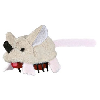 Papírenské zboží - Plyšová běhací myš na baterie 5,5 cm
