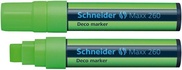Papírenské zboží - Kriedový popisovač Maxx 260, svetlo zelená, 2-15mm, tekutý, SCHNEIDER