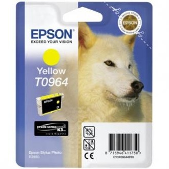 Papírenské zboží - Epson originální ink C13T09644010, yellow, 13ml, Epson Stylus Photo R2880