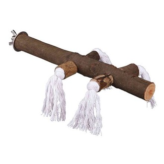 Papírenské zboží - Dřevěné bidýlko s bavlnou velké 25cm/25mm 