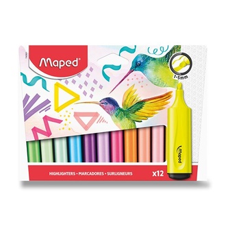 Papírenské zboží - Zvýrazňovač Maped Fluo Peps sada 12 ks