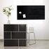 Papírenské zboží - Magnetická sklenená tabuľa, 91x46 cm, SIGEL, Artverum®, čierna