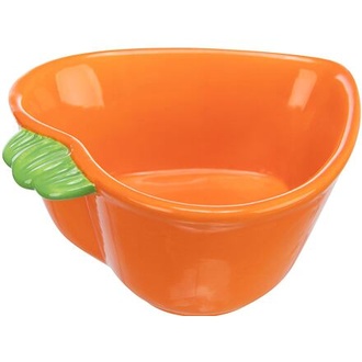 Papírenské zboží - Keramická miska MRKEV (morče,králík), 180 ml/ 12 x 11 cm, oranžová 