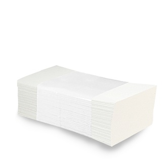 Papírenské zboží - Ručníky tissue ZZ "V", 2-vrstvé , 25 x 21 cm, bílé [3200 ks]