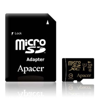 Papírenské zboží - Apacer paměťová karta Secure Digital, 128GB, micro SDXC, AP128GMCSX10U1-R, UHS-I U1 (Clas