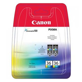 Papírenské zboží - Canon originální ink CLI36 Twin, color, 2*12ml, 1511B018, Canon Pixma Mini 260