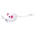 Papírenské zboží - Plyšová myš s rolničkou, 5 cm (2 ks), biela/sivá