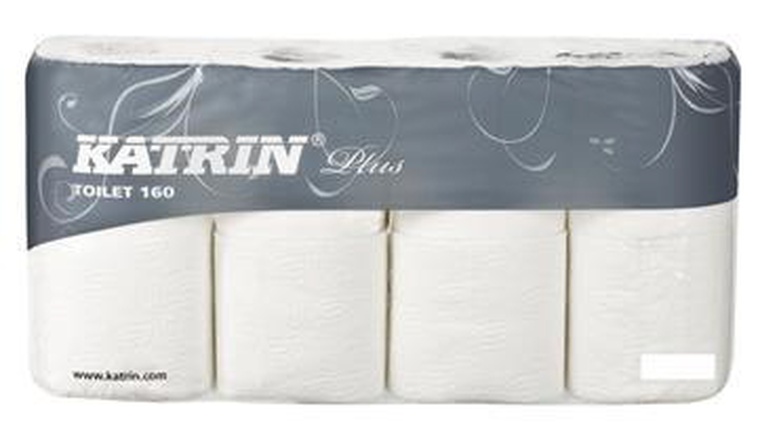 Papírenské zboží - Toaletní papír KATRIN PLUS Toilet 160 3 vrstvý PREMIUM [8 ks]