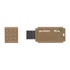Papírenské zboží - Goodram USB flash disk, USB 3.0, 16GB, UME3 ECO FRIENDLY, hnedý, UME3-0160EFR11, USB A, s