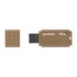 Papírenské zboží - Goodram USB flash disk, USB 3.0, 16GB, UME3 ECO FRIENDLY, hnedý, UME3-0160EFR11, USB A, s