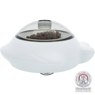 Papírenské zboží - Snack Popper, zásobník vypouštěcí pamlsky - aktivní hračka, 21x10x12cm, bílá 