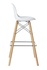 Papírenské zboží - Barová stolička "Steelwood", bílá, 2 ks, PAPERFLOW