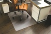 Papírenské zboží - Podložka pod stoličku, na tvrdé podlahové krytiny, tvar E, 120x150 cm, RS OFFICE "Ecoblue"