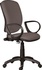 Papírenské zboží - Kancelárska stolička, textilná, čierna základňa, Nuvola, šedá, kolieska na podlahy s tvrdým p