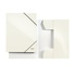 Papírenské zboží - Elastické dosky, lesklé, biele, kartón, 12 mm, A4, LEITZ