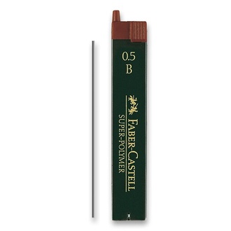Papírenské zboží - Tuhy Faber-Castell Super-polymer tvrdost B