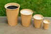 Papírenské zboží - Papierový pohár kraft priemer 62mm 110ml `XS: 0,08L/4oz` [50 ks]