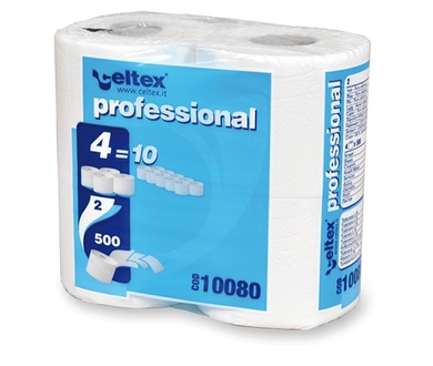 Papírenské zboží - Toaletní papír CELTEX Professionál 2 vrstvý 500 útržků [4 ks]