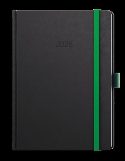 Papírenské zboží - Denní diář - David - Nora - A5 - zelená