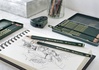 Papírenské zboží - Grafitová ceruzka Castell 9000, plechová krabička 12 ks Faber-Castell 119065