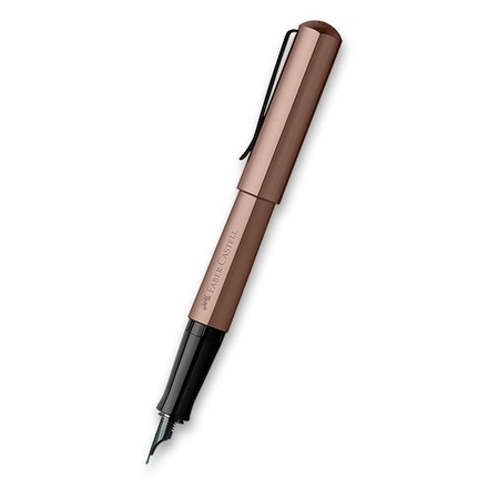 Papírenské zboží - Faber-Castell Hexo Bronze plnicí pero hrot F