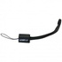 Papírenské zboží - USB kábel (2.0), USB A M - miniUSB M, 0.3m, čierny, Logo, pútko na fotoaparát