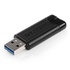 Papírenské zboží - Verbatim USB flash disk, USB 3.0 (3.2 Gen 1), 256GB, PinStripe, Store N Go, čierny, 49320, USB A, s výsuvným konektorom