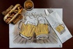 Papírenské zboží - Kapsička na príbory New Beer s bielym obrúskom [125 ks]