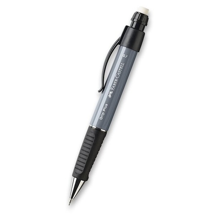 Papírenské zboží - Mechanická tužka Faber-Castell Grip Plus 0,7 mm metalická šedá