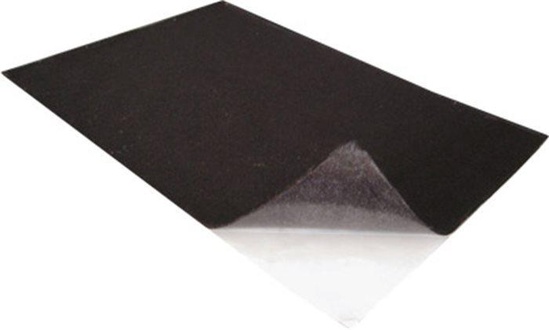 Papírenské zboží - Plst, samolepící, černá, A4 [10 ks]