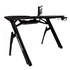 Papírenské zboží - ULTRADESK Herný stôl INVADER - BLACK, 120x64 cm, 75 cm, podsvietený, s XL podložkou pod myš, držiak slúchadiel aj nápojov