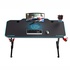 Papírenské zboží - ULTRADESK Herný stôl FRAG - BLUE, 140x66 cm, 76 cm, s XXL podložkou pod myš, s ultradesk BEAM, držiak slúchadiel aj nápojov